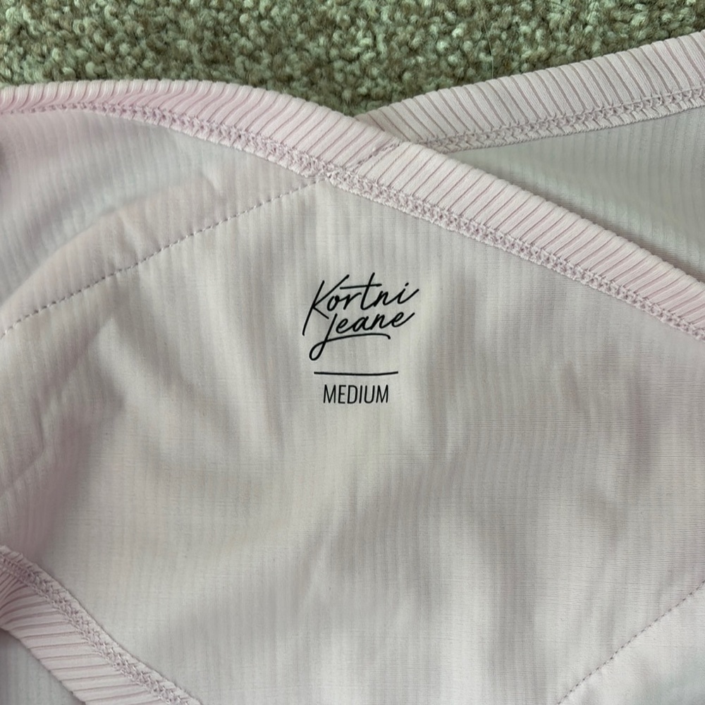 Kortni Jeane Light Pink Swim Top - Picture 3 of 3